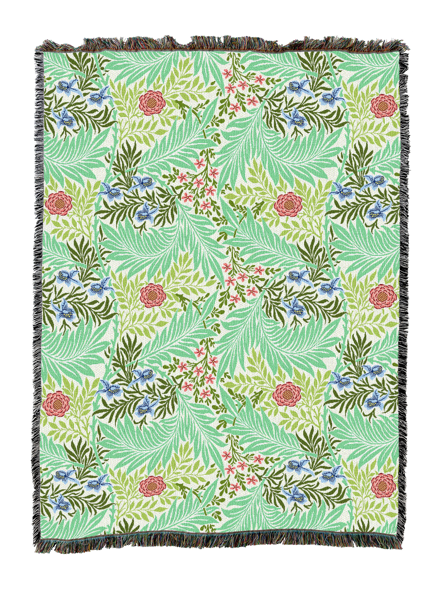 William Morris Larkspur Blanket