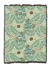 William Morris Larkspur Blanket