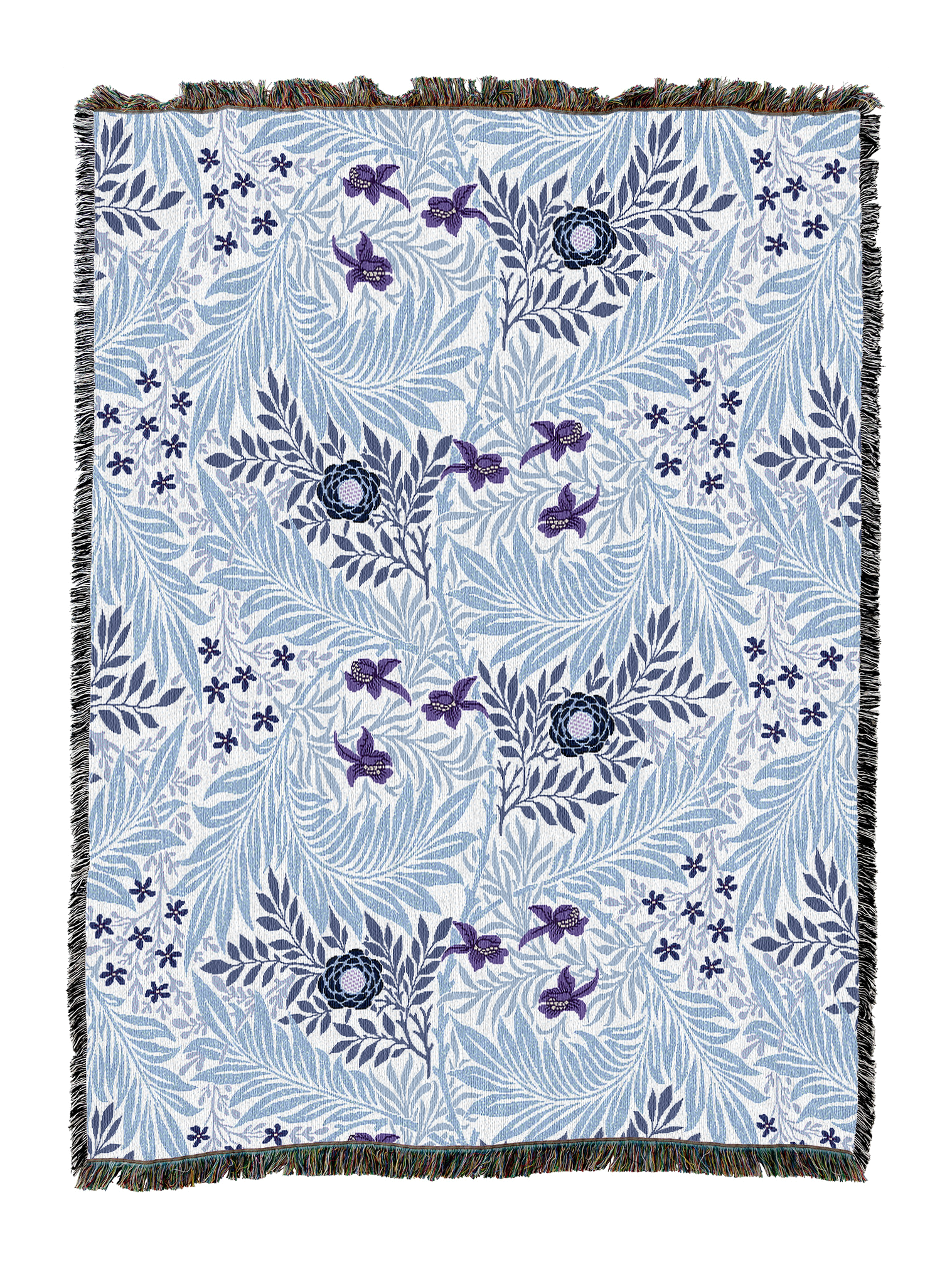 William Morris Larkspur Blanket