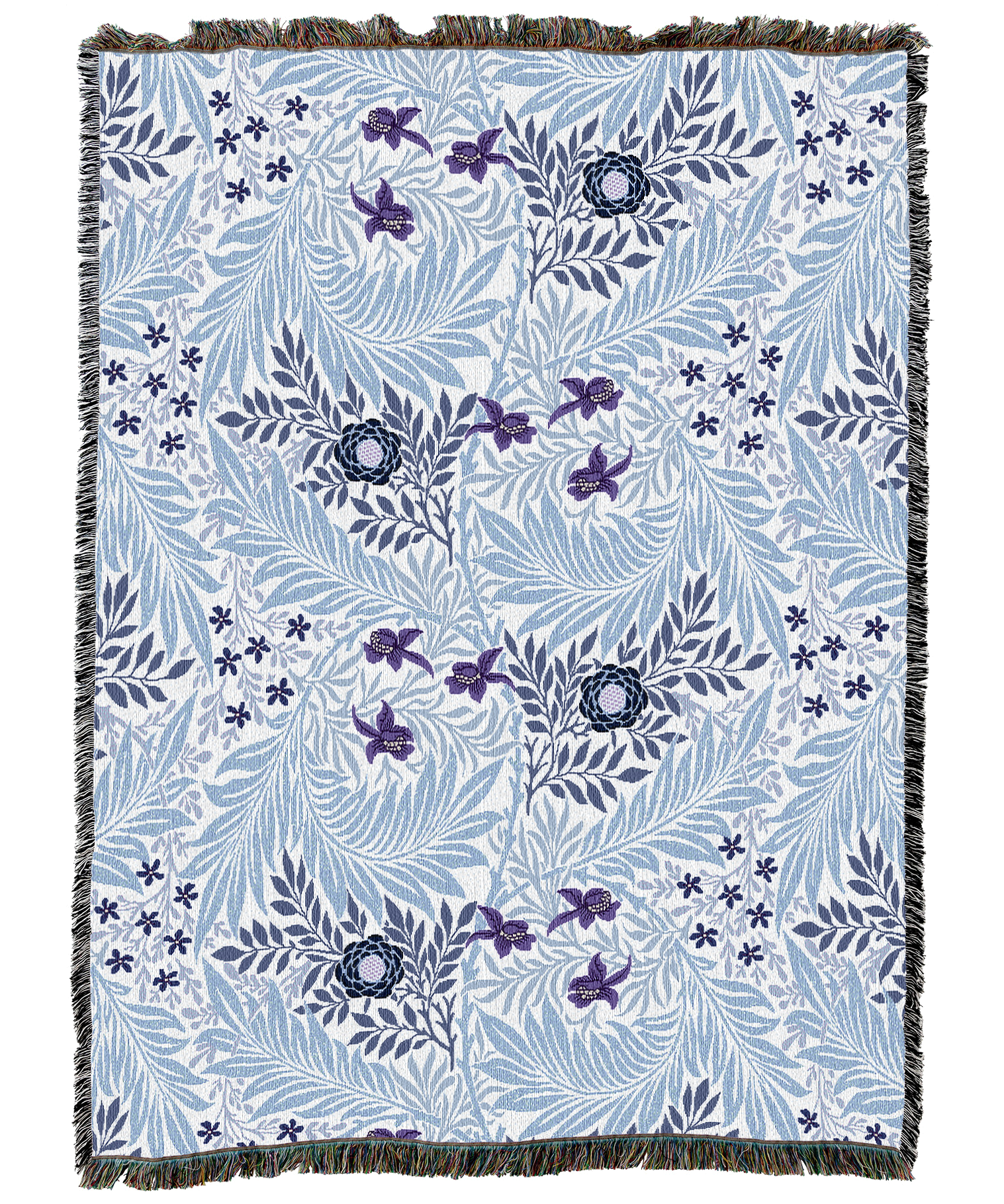 William Morris Larkspur Blanket