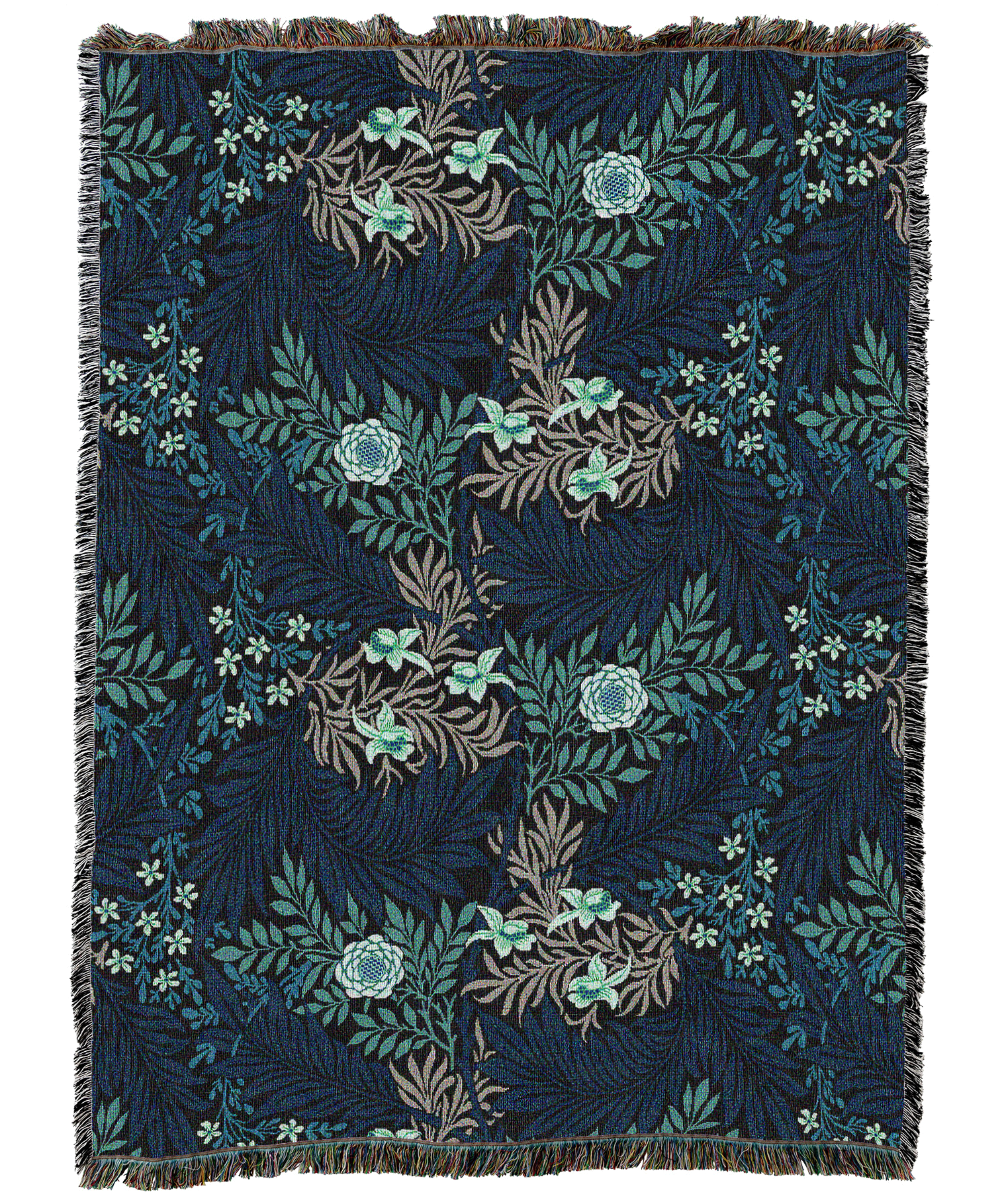 William Morris Larkspur Blanket
