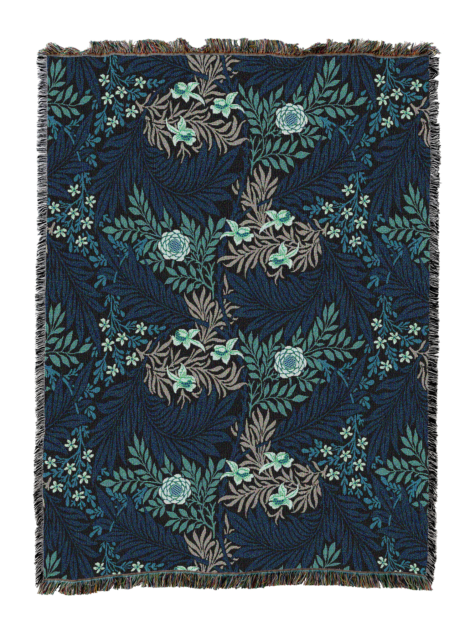 William Morris Larkspur Blanket
