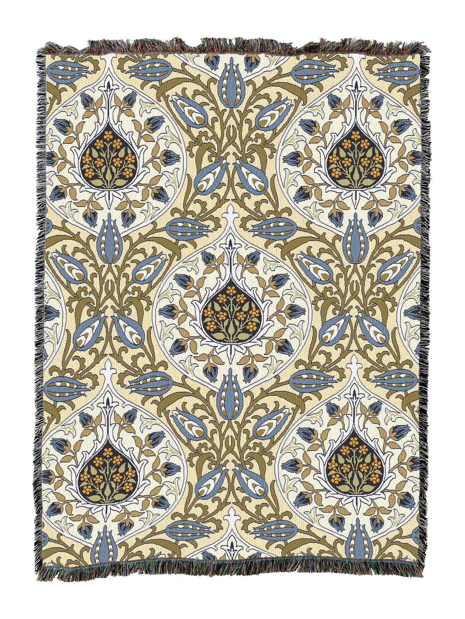 William Morris Rosebud Blanket