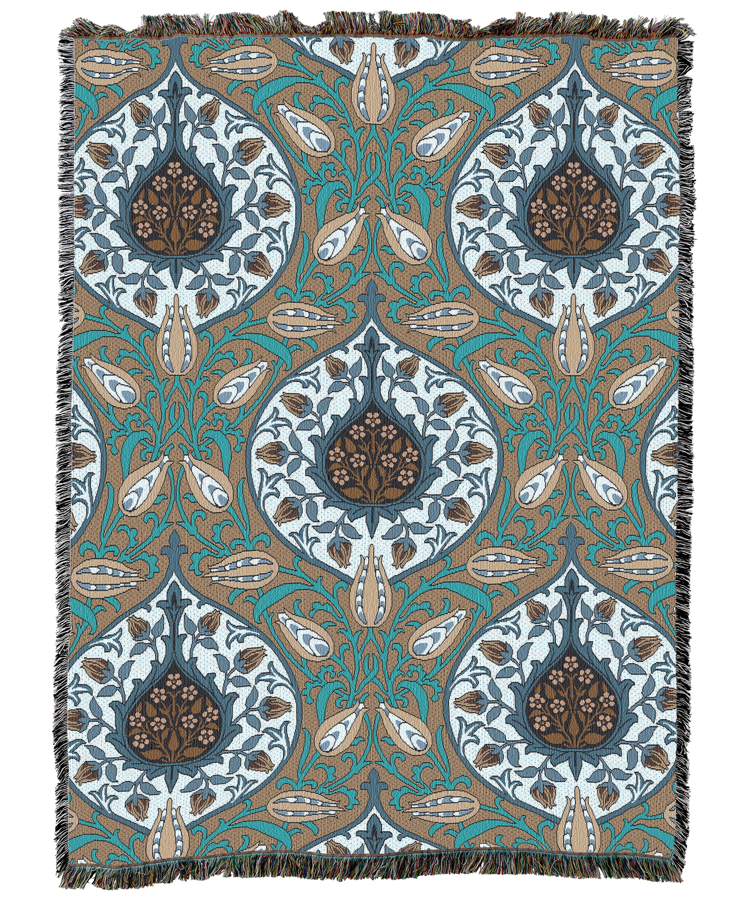 William Morris Rosebud Tea Blanket