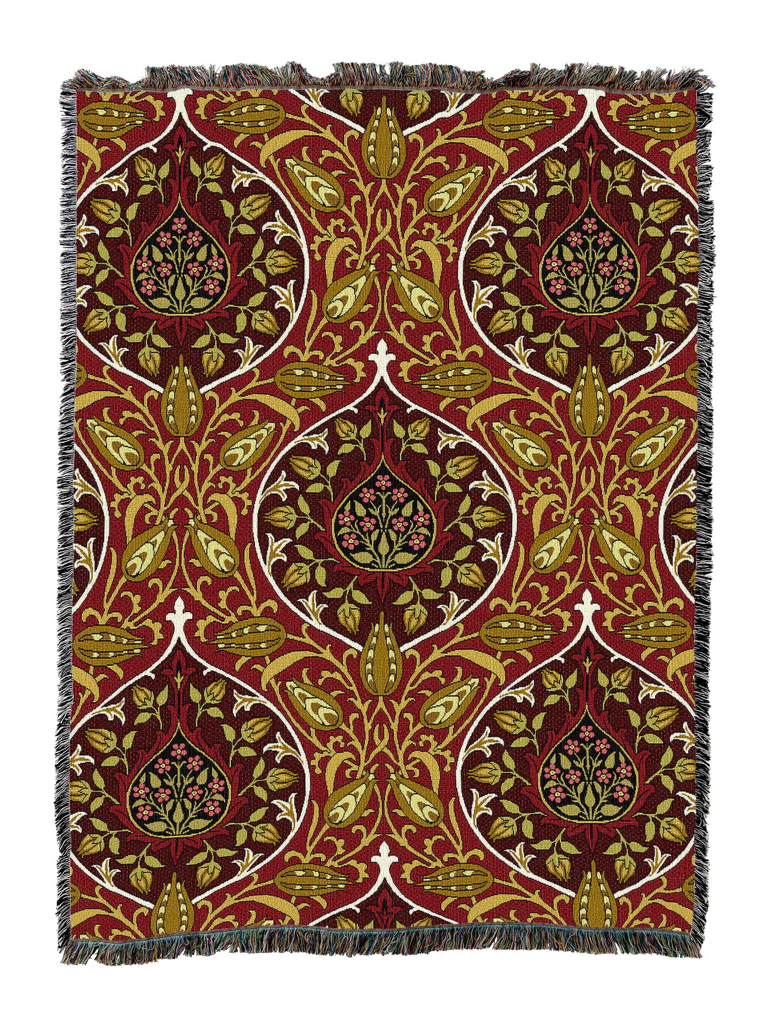William Morris Rosebud Blanket
