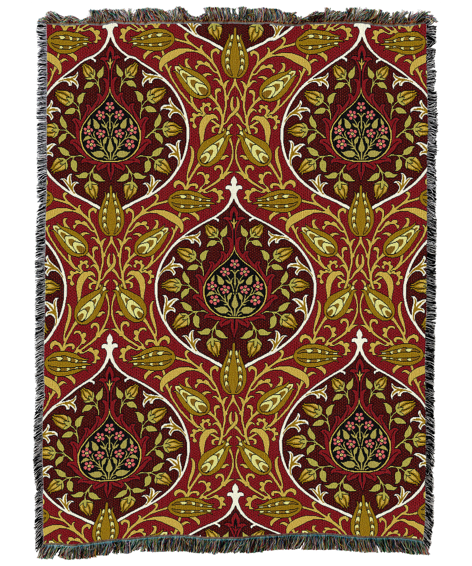 William Morris Rosebud Blanket