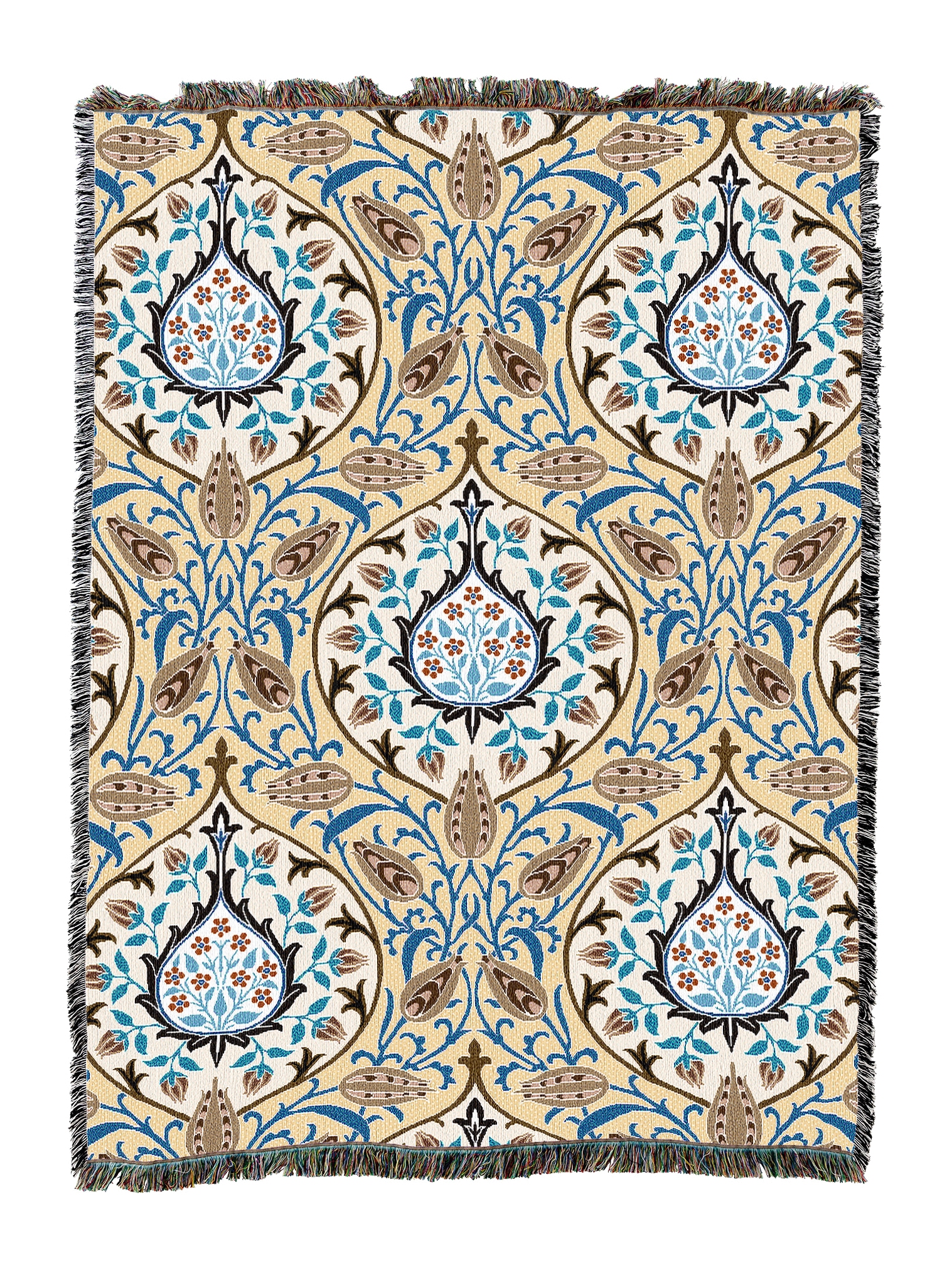 William Morris Rosebud Tole Blanket XL