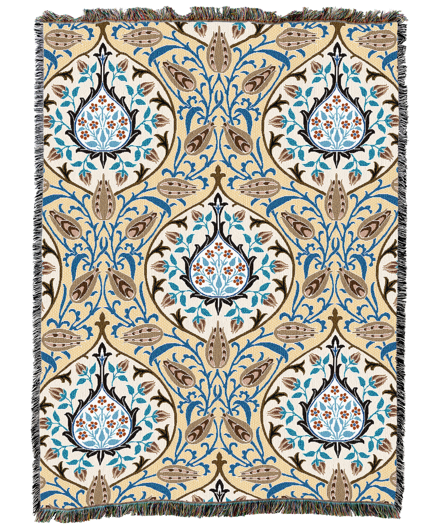 William Morris Rosebud Tole Blanket