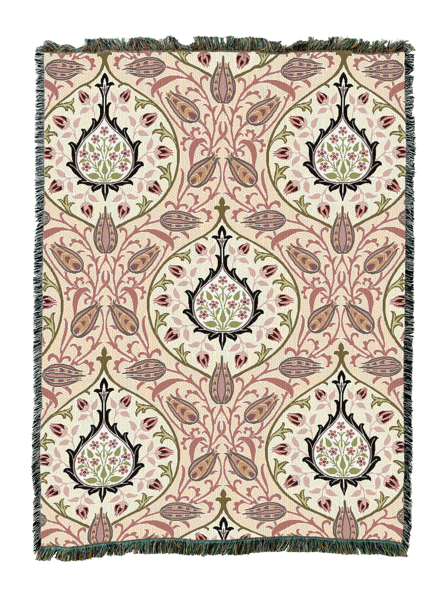 William Morris Rosebud Blanket