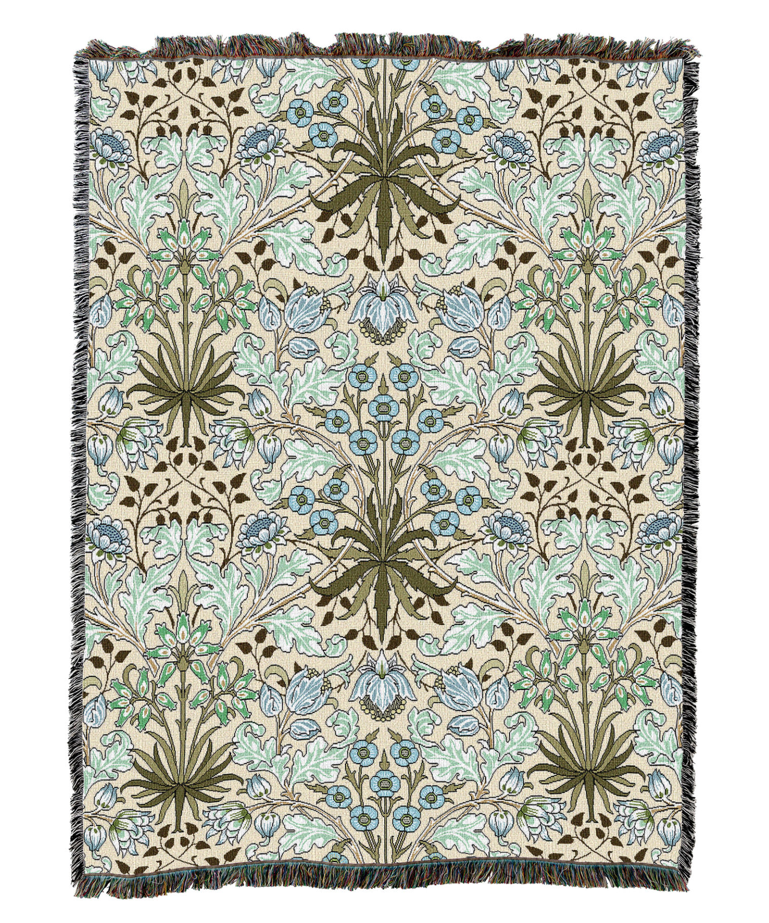 William Morris Hyacinth Rain Blanket