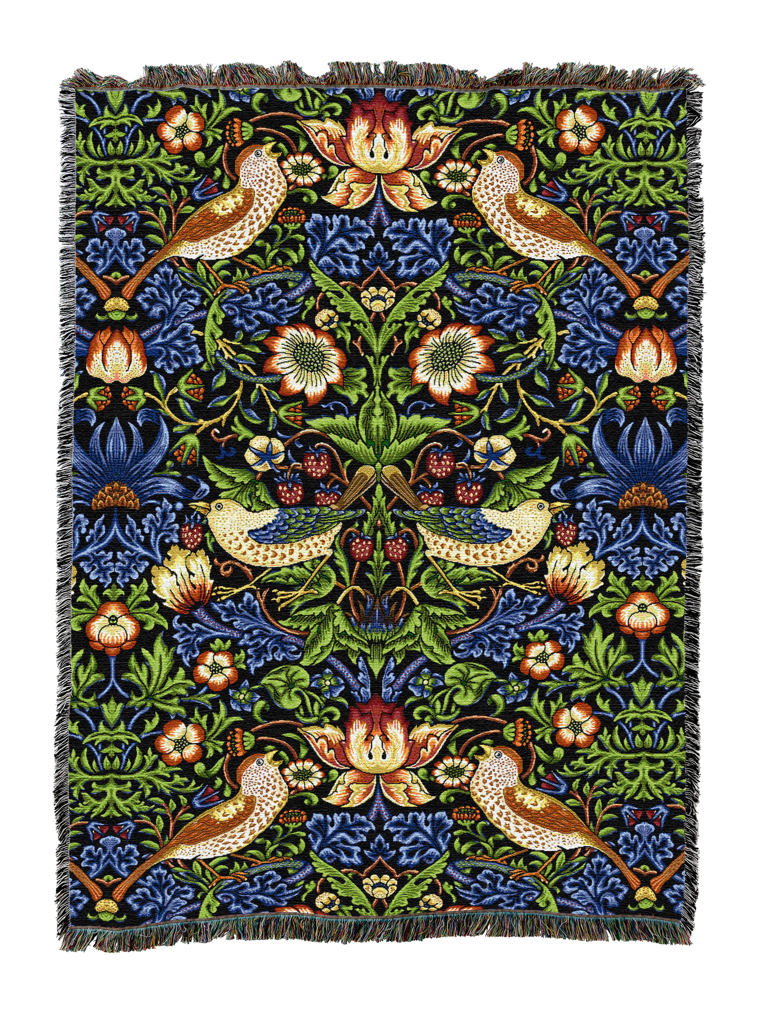 William Morris Strawberry Thief Blanket