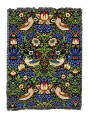William Morris Strawberry Thief Blanket