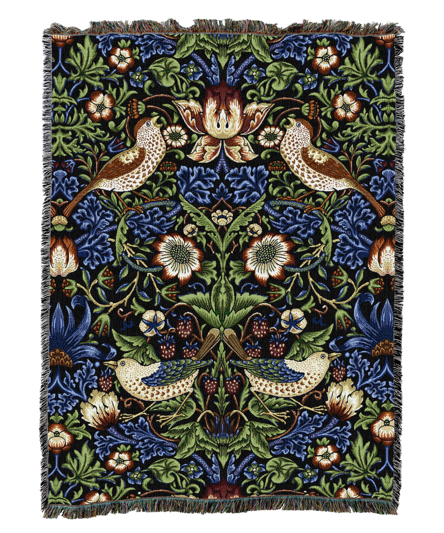 William Morris Strawberry Thief Blanket