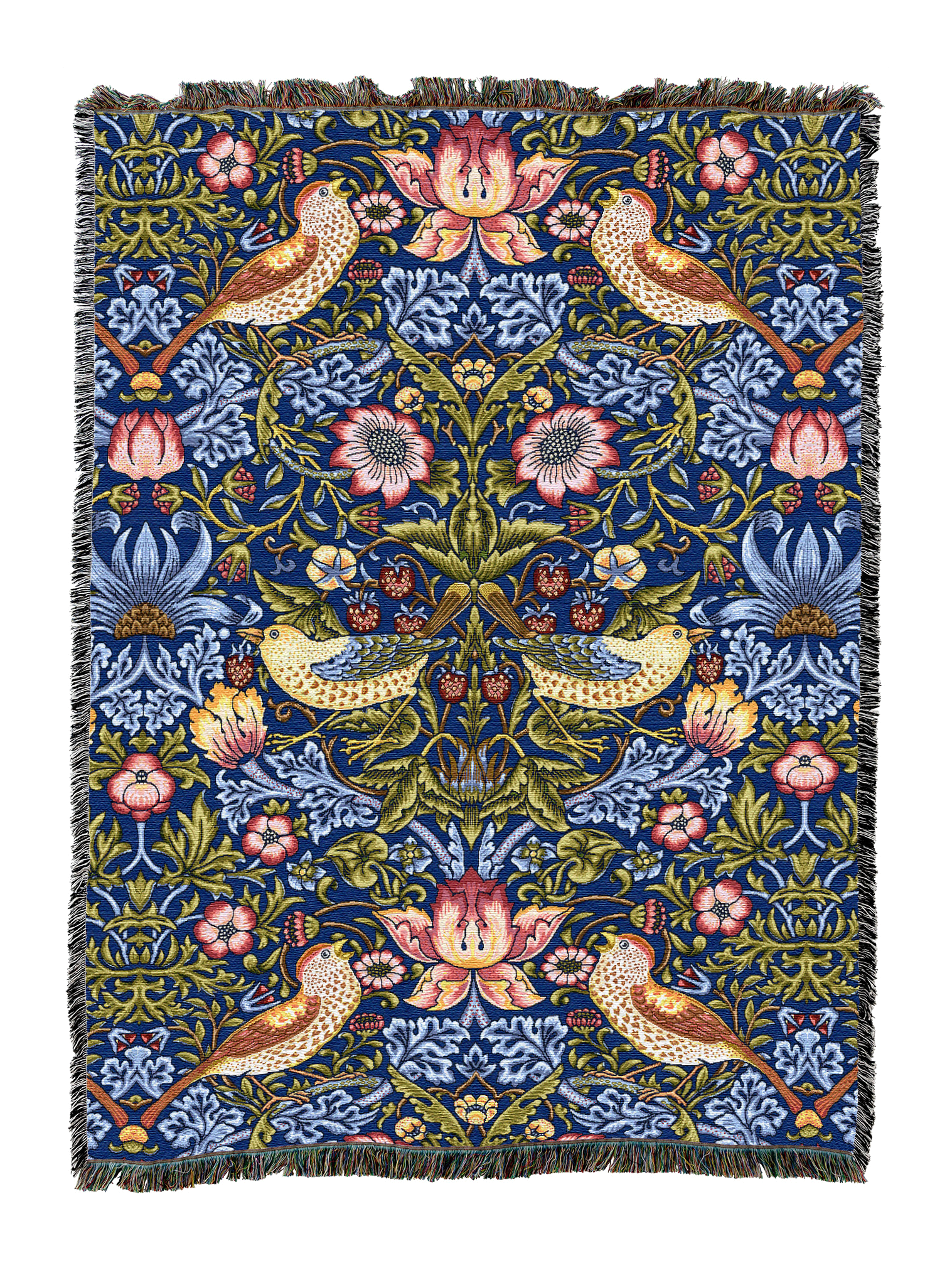 William Morris Strawberry Thief Blanket
