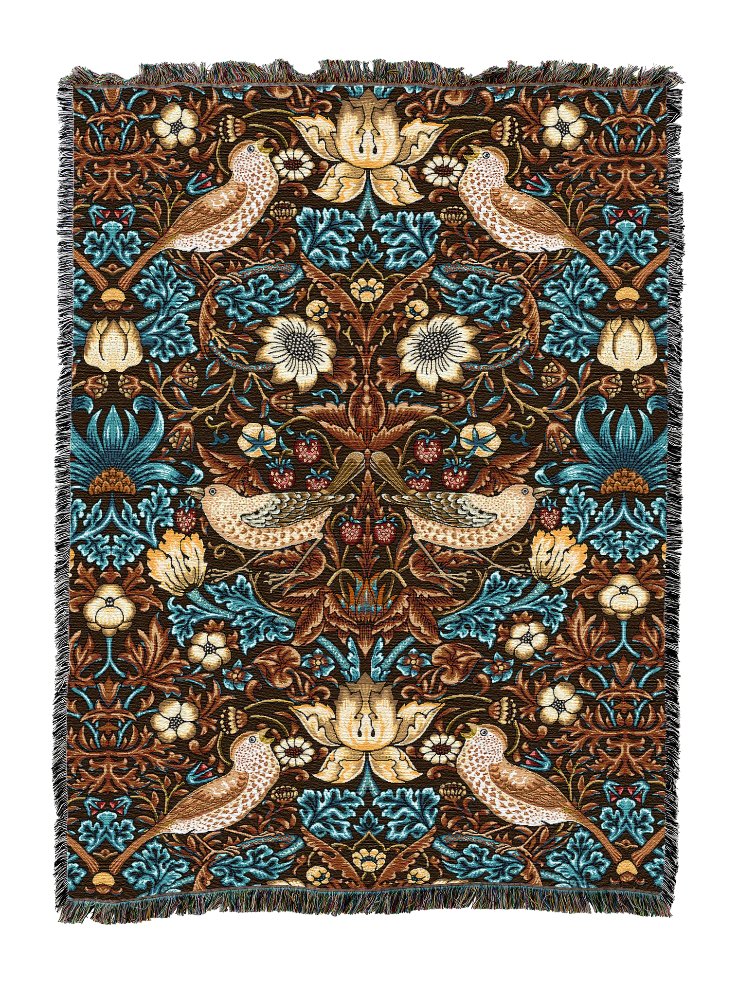 William Morris Strawberry Thief Blanket