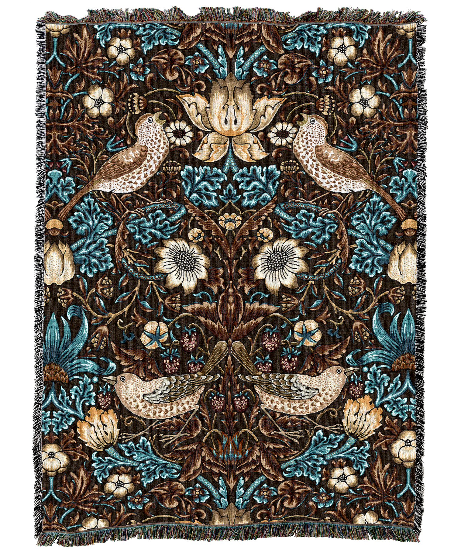 William Morris Strawberry Thief Blanket