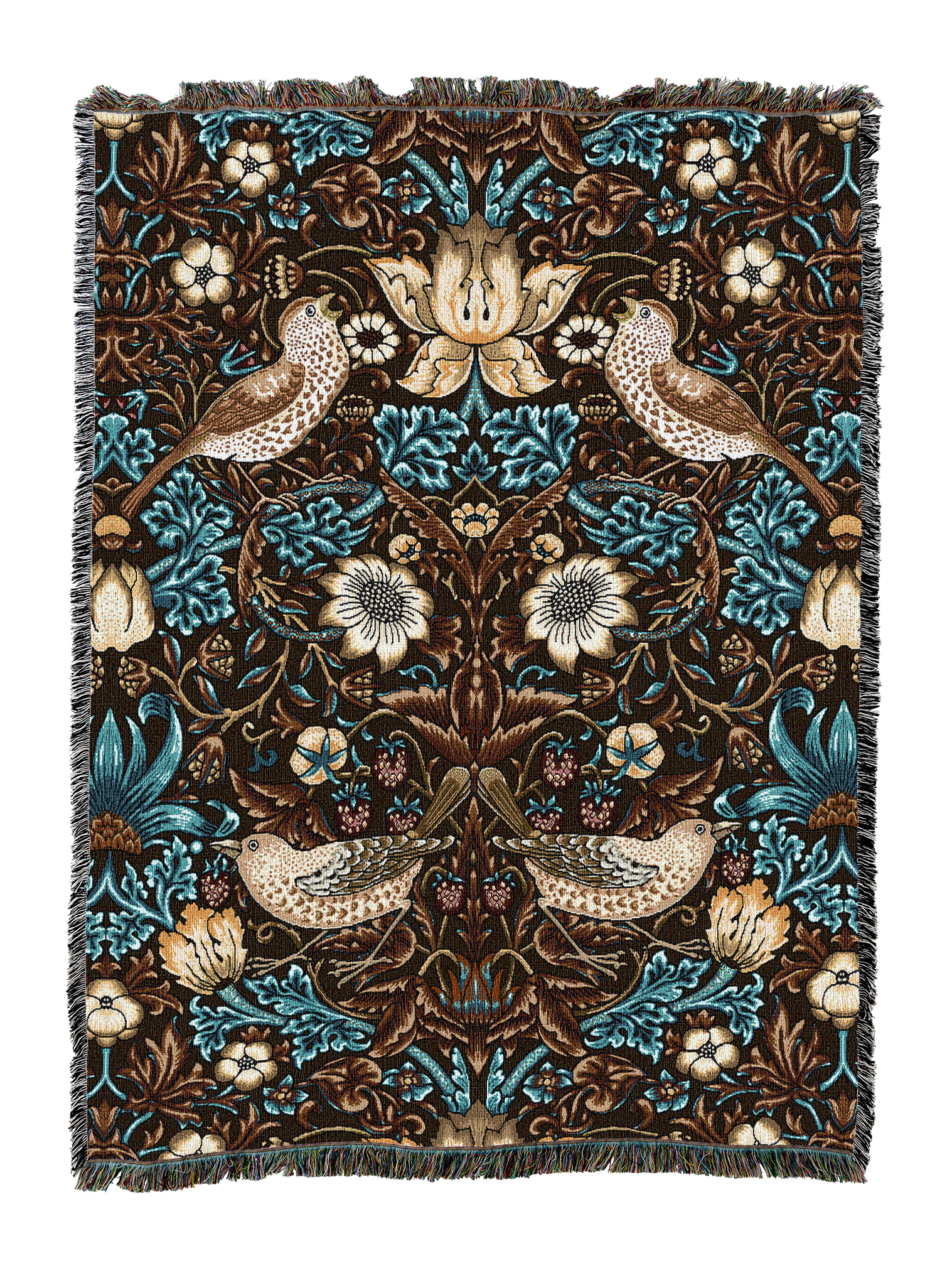 William Morris Strawberry Thief Blanket