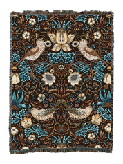 William Morris Strawberry Thief Blanket