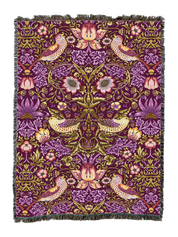 William Morris Strawberry Thief Blanket