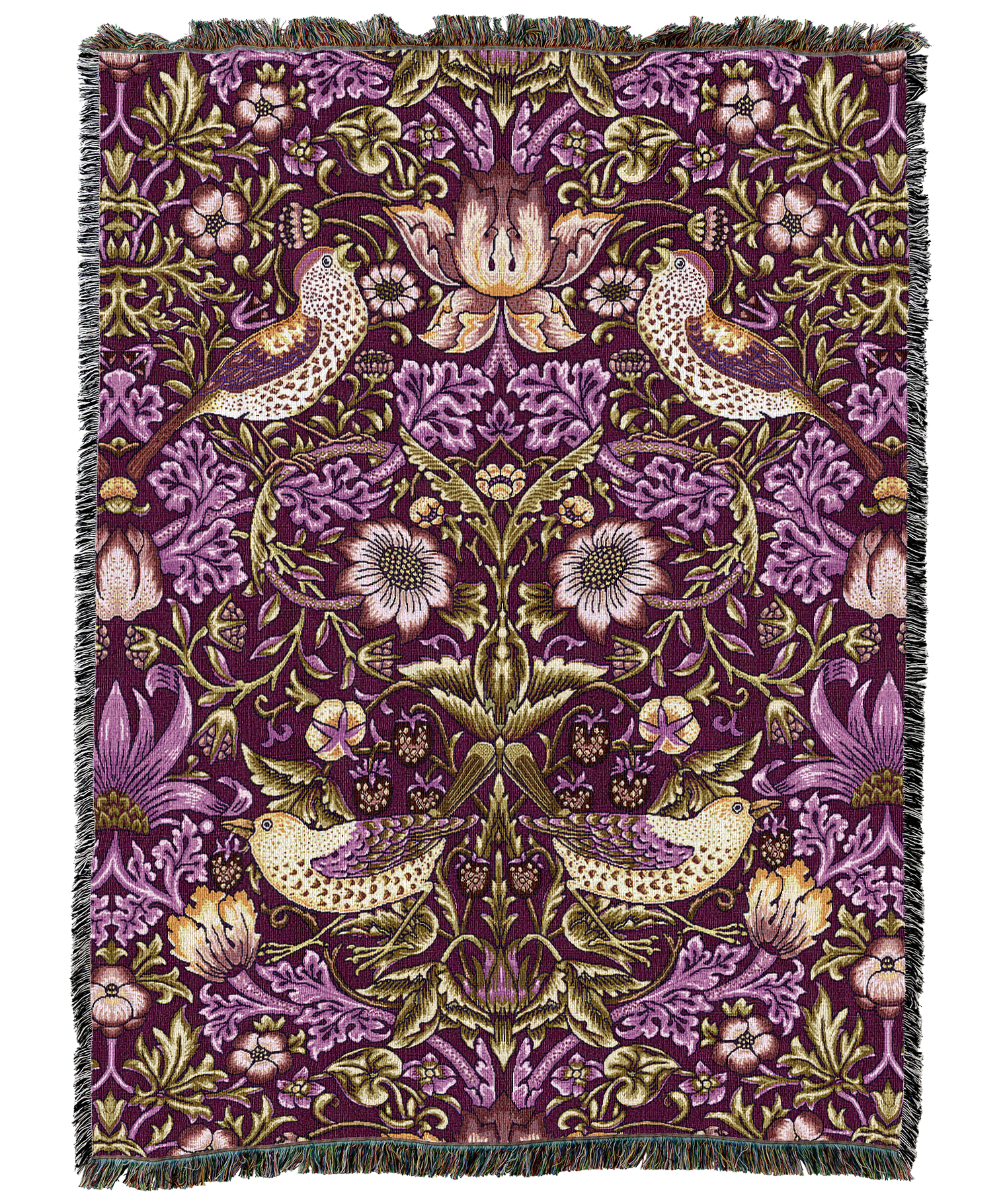 William Morris Strawberry Thief Blanket