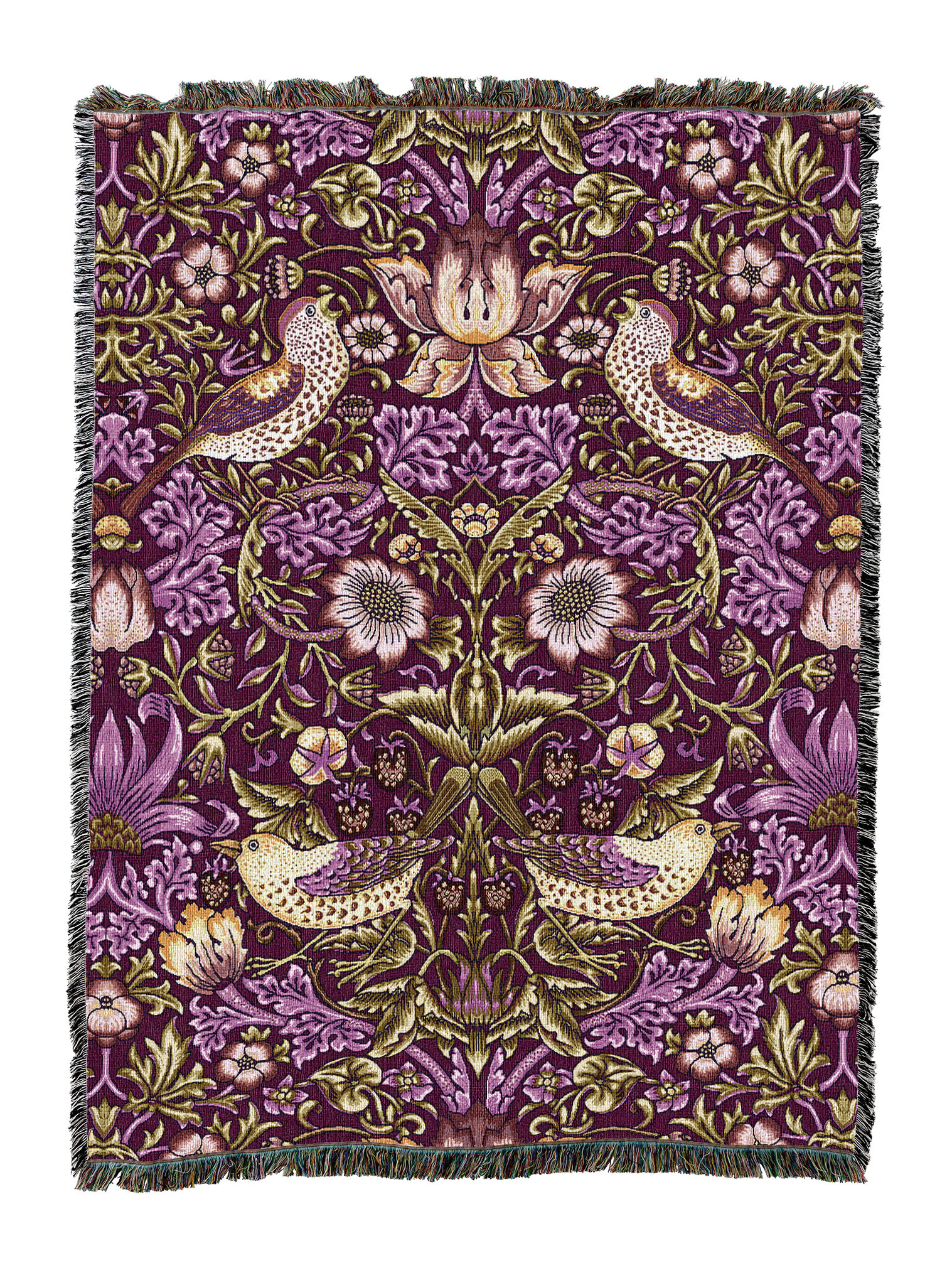 William Morris Strawberry Thief Blanket