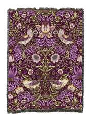 William Morris Strawberry Thief Blanket