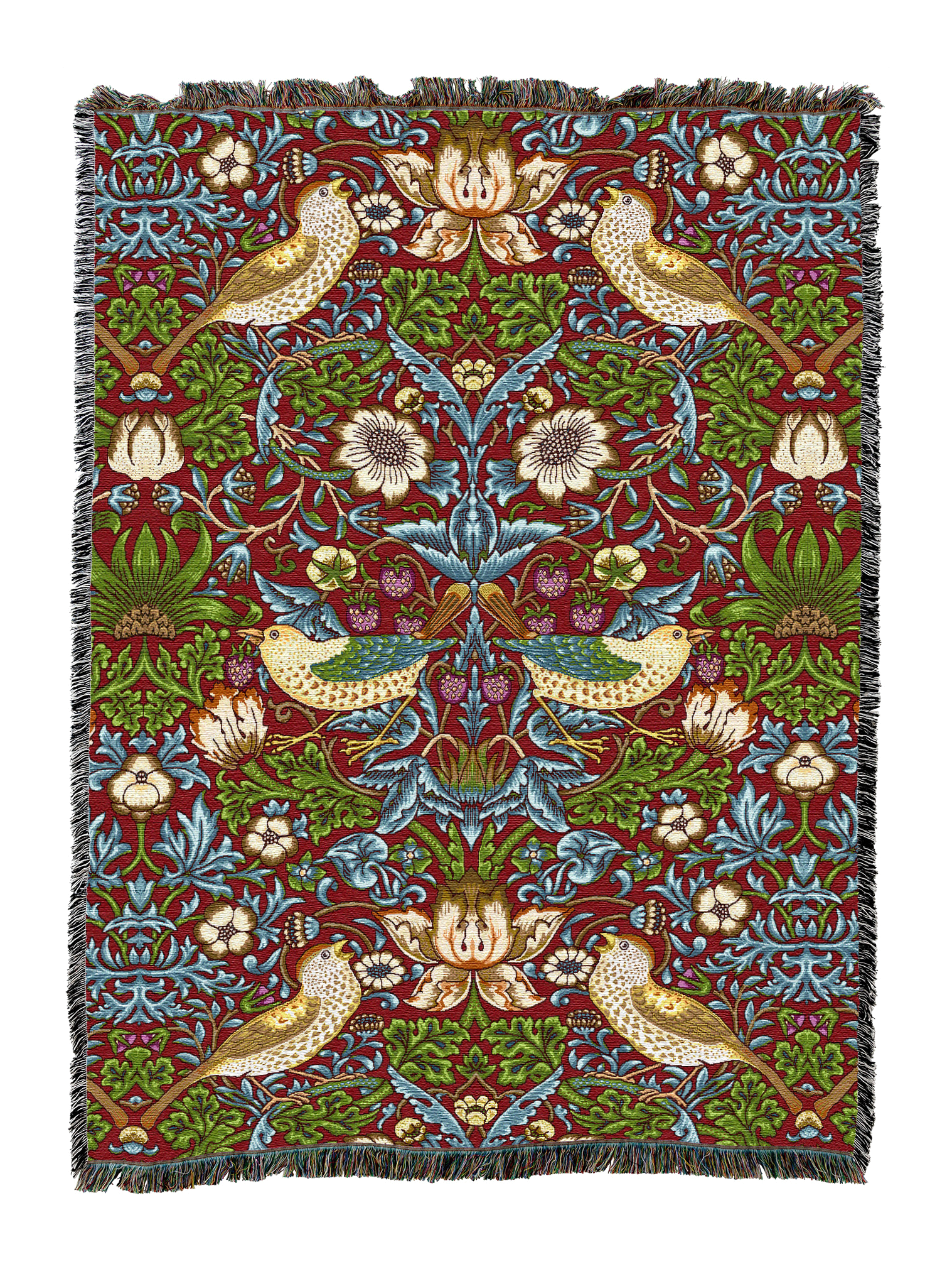 William Morris Strawberry Thief Blanket