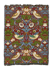 William Morris Strawberry Thief Blanket