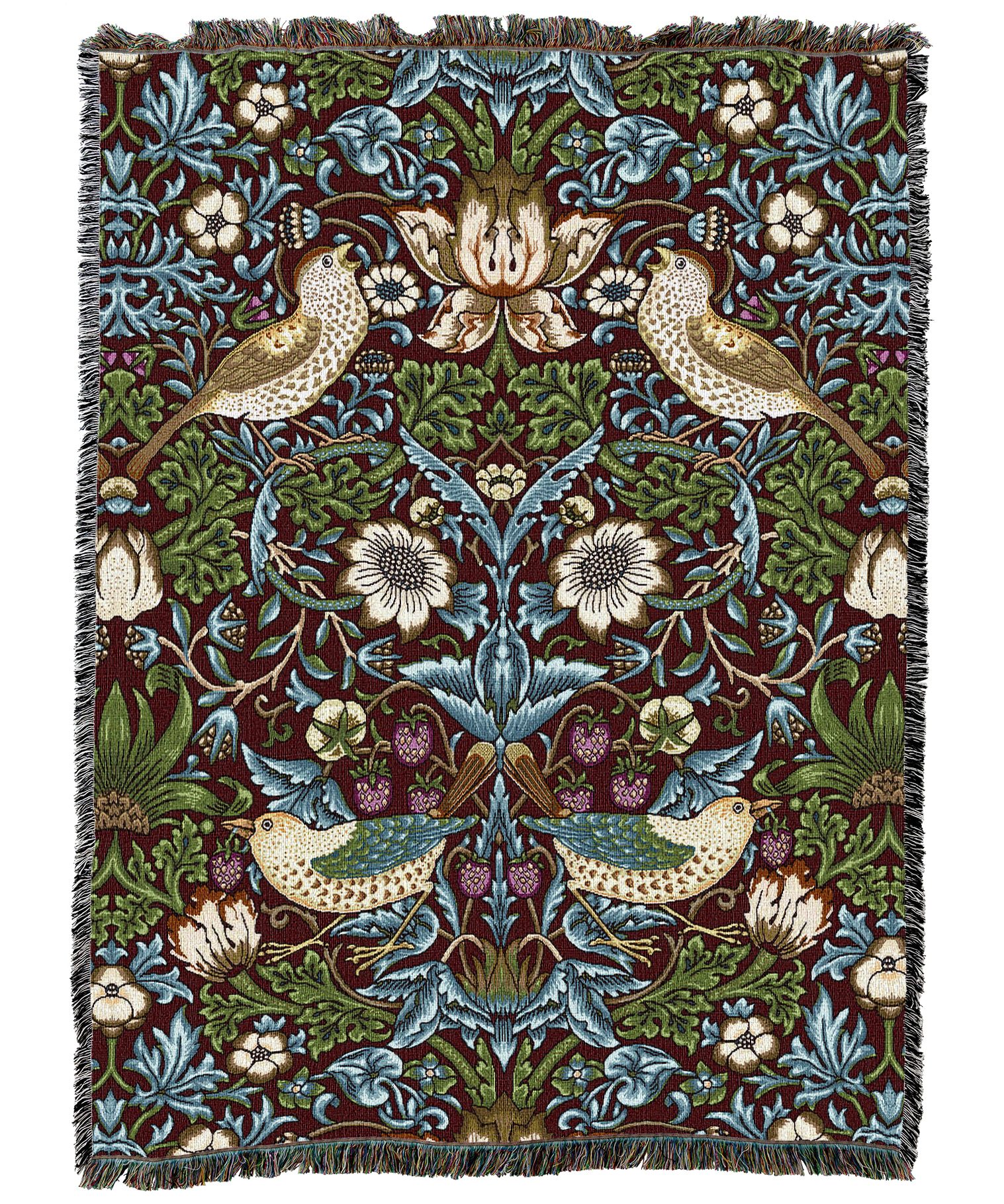 William Morris Strawberry Thief Blanket