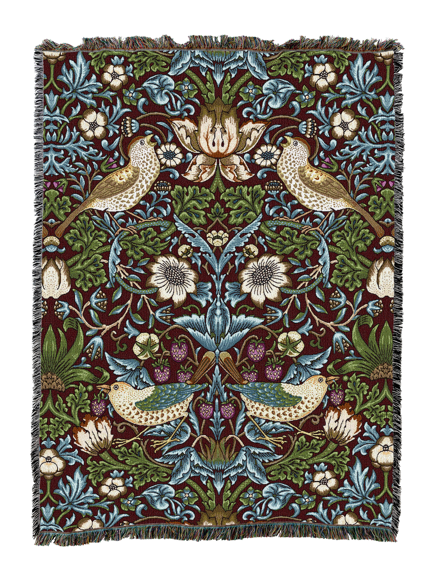 William Morris Strawberry Thief Blanket
