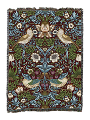 William Morris Strawberry Thief Blanket