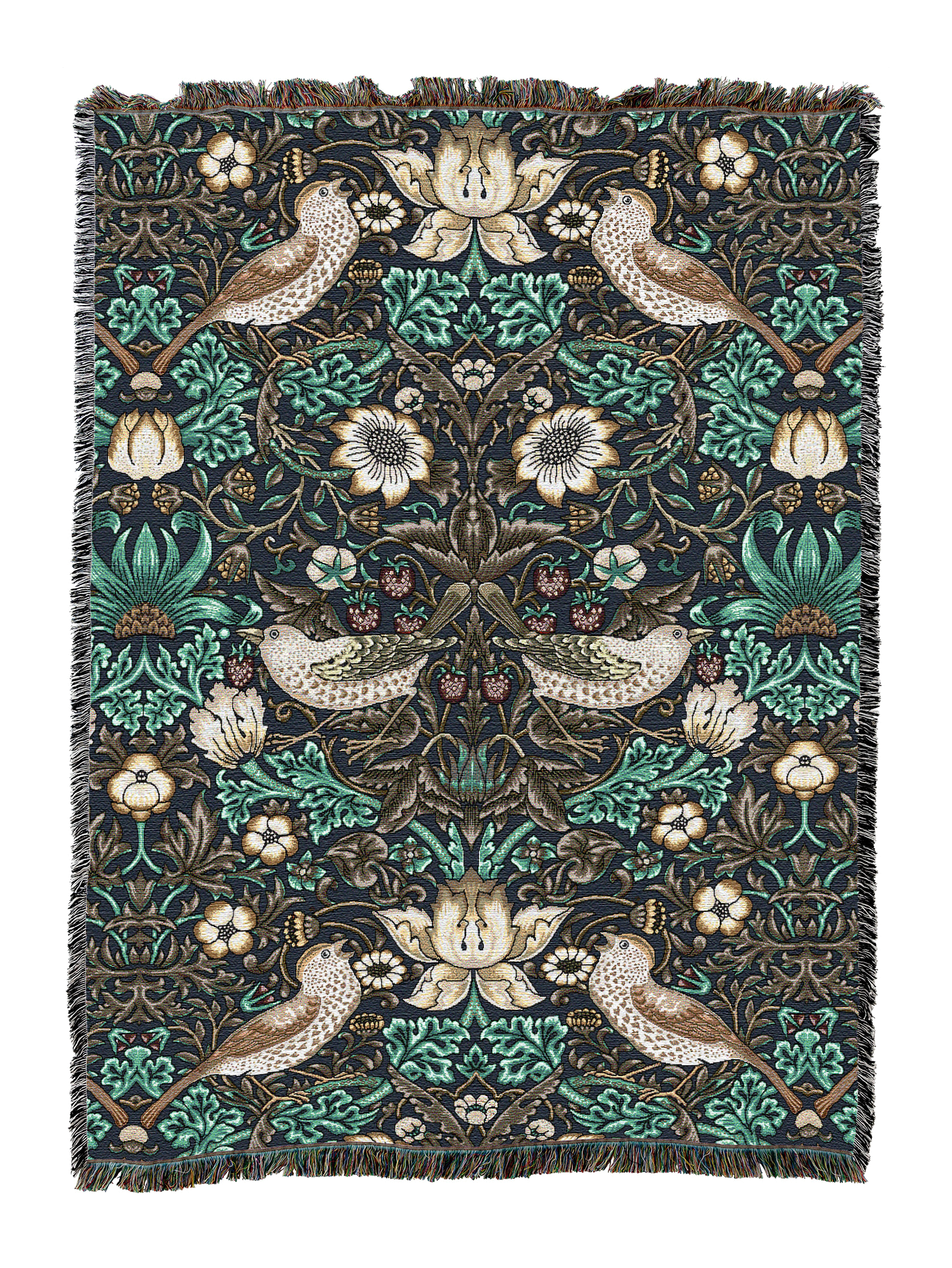 William Morris Strawberry Thief Blanket