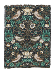 William Morris Strawberry Thief Blanket