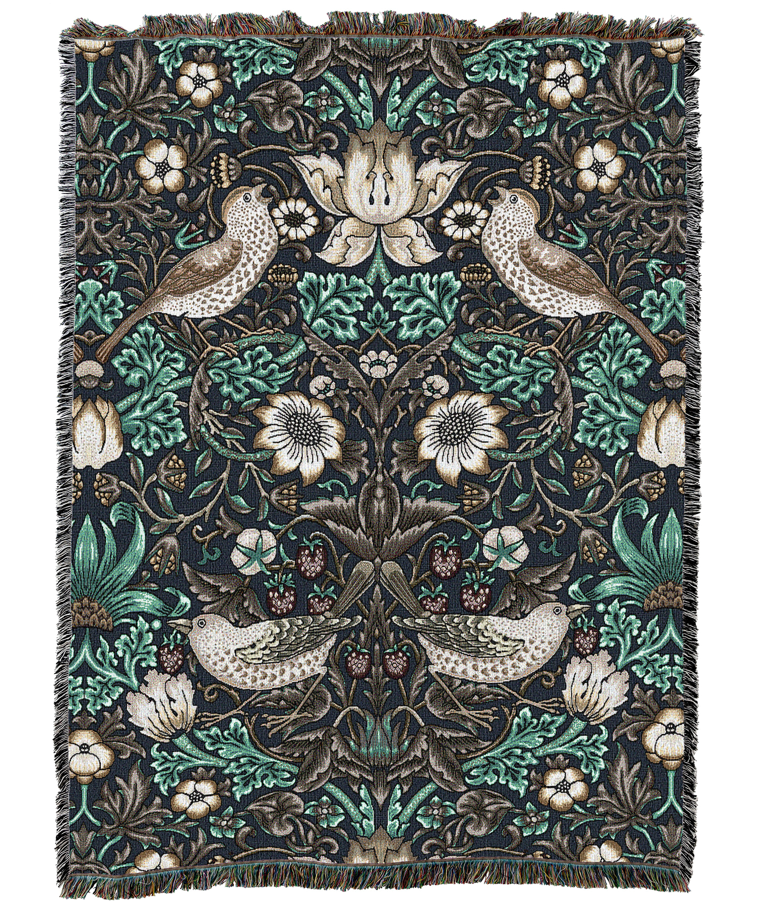 William Morris Strawberry Thief Blanket