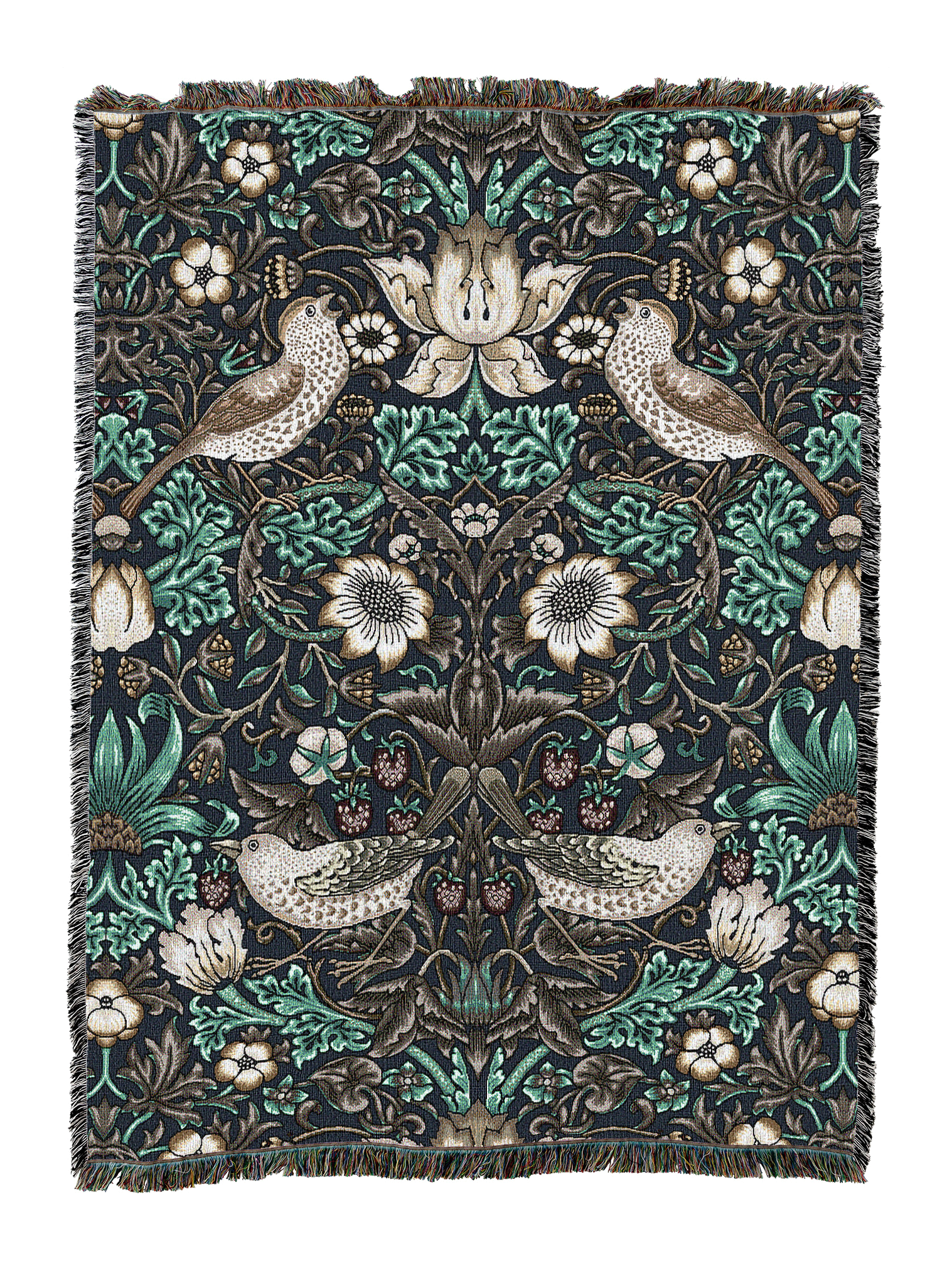 William Morris Strawberry Thief Blanket