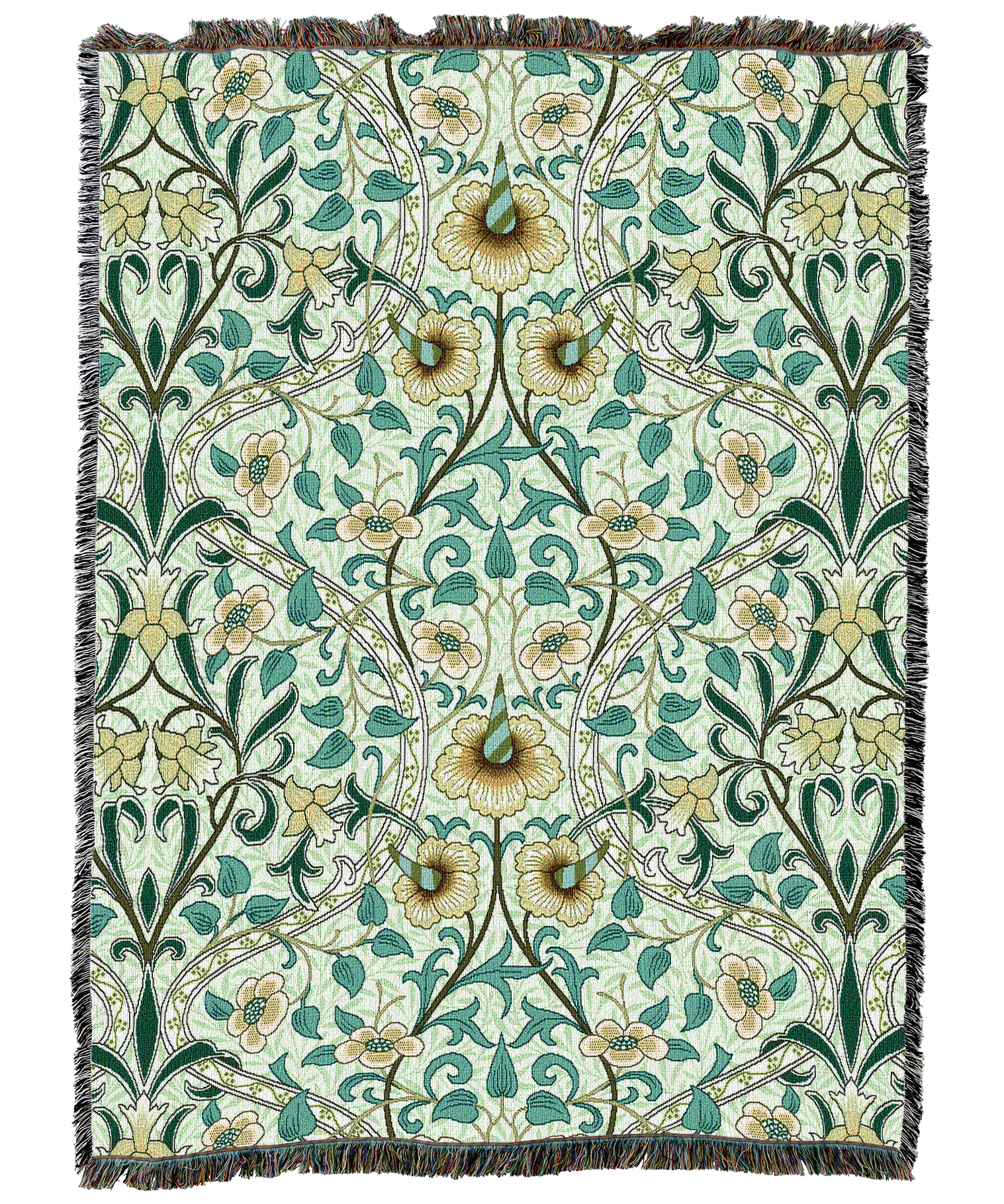 William Morris Daffodil Meadow Blanket