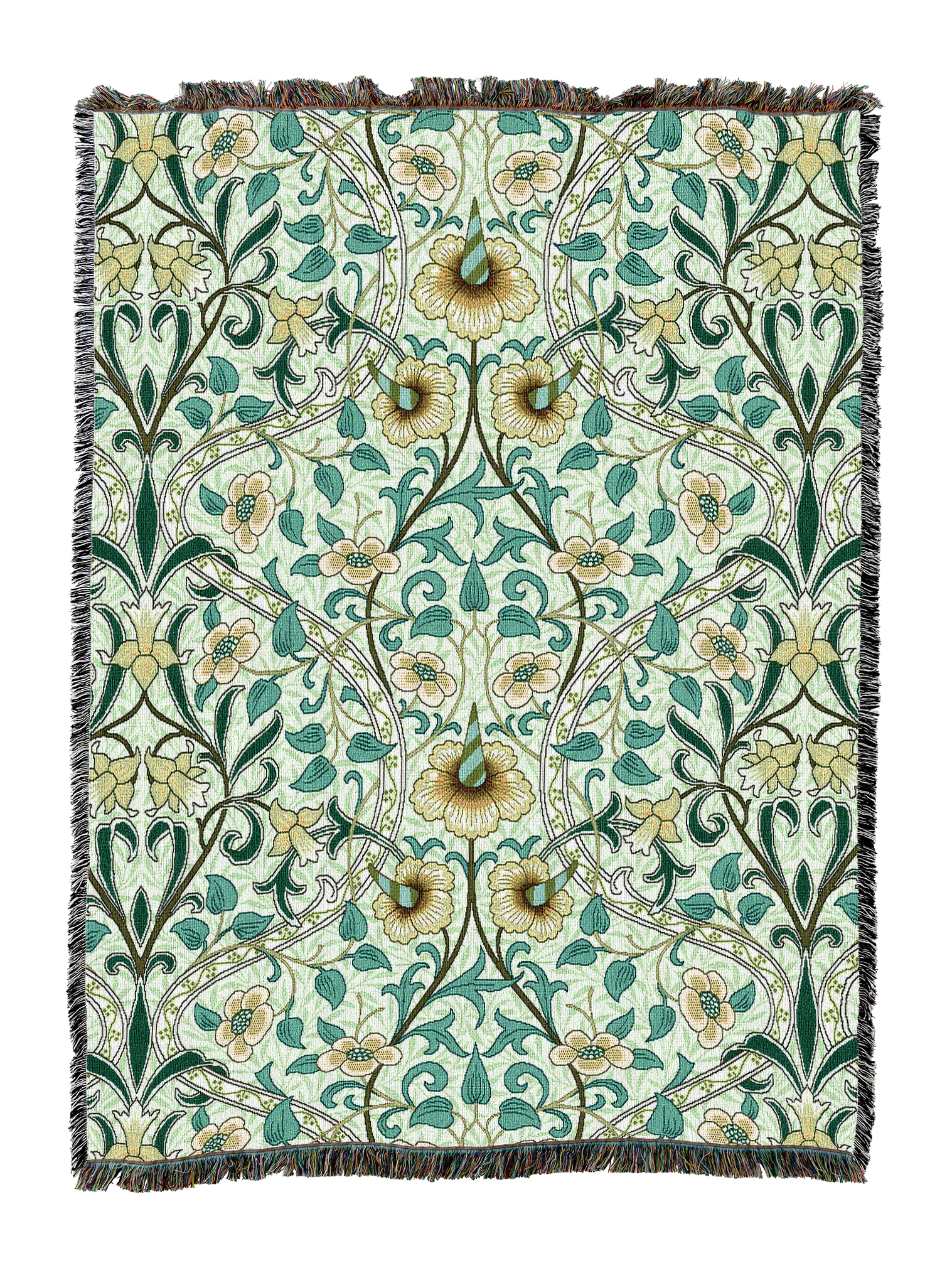 William Morris Daffodil Meadow Blanket