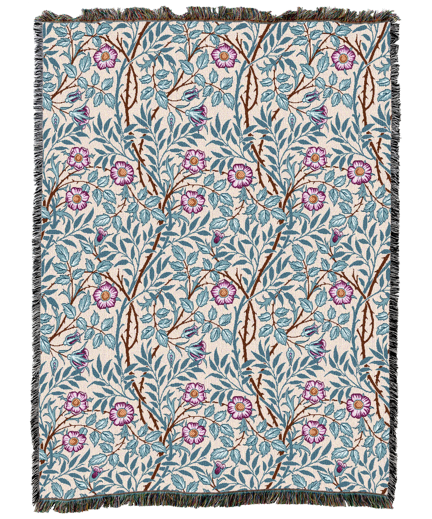 William Morris Sweetbriar Frost Blanket