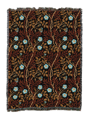 William Morris Sweetbriar Sienna Blanket