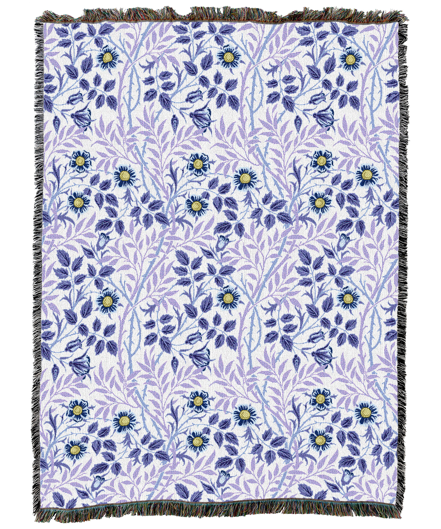 William Morris Sweetbriar Lavender Blanket