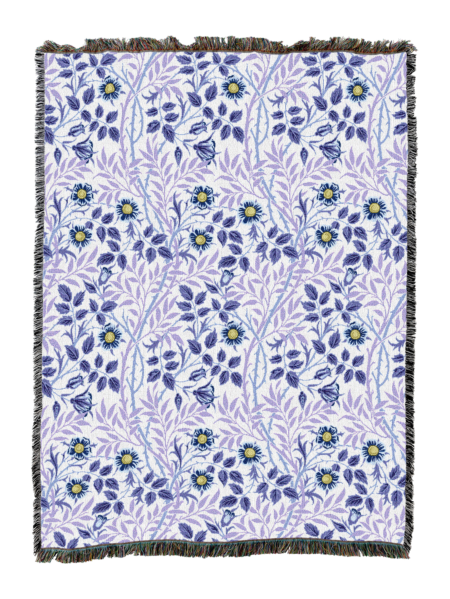 William Morris Sweetbriar Lavender Blanket