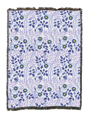 William Morris Sweetbriar Lavender Blanket