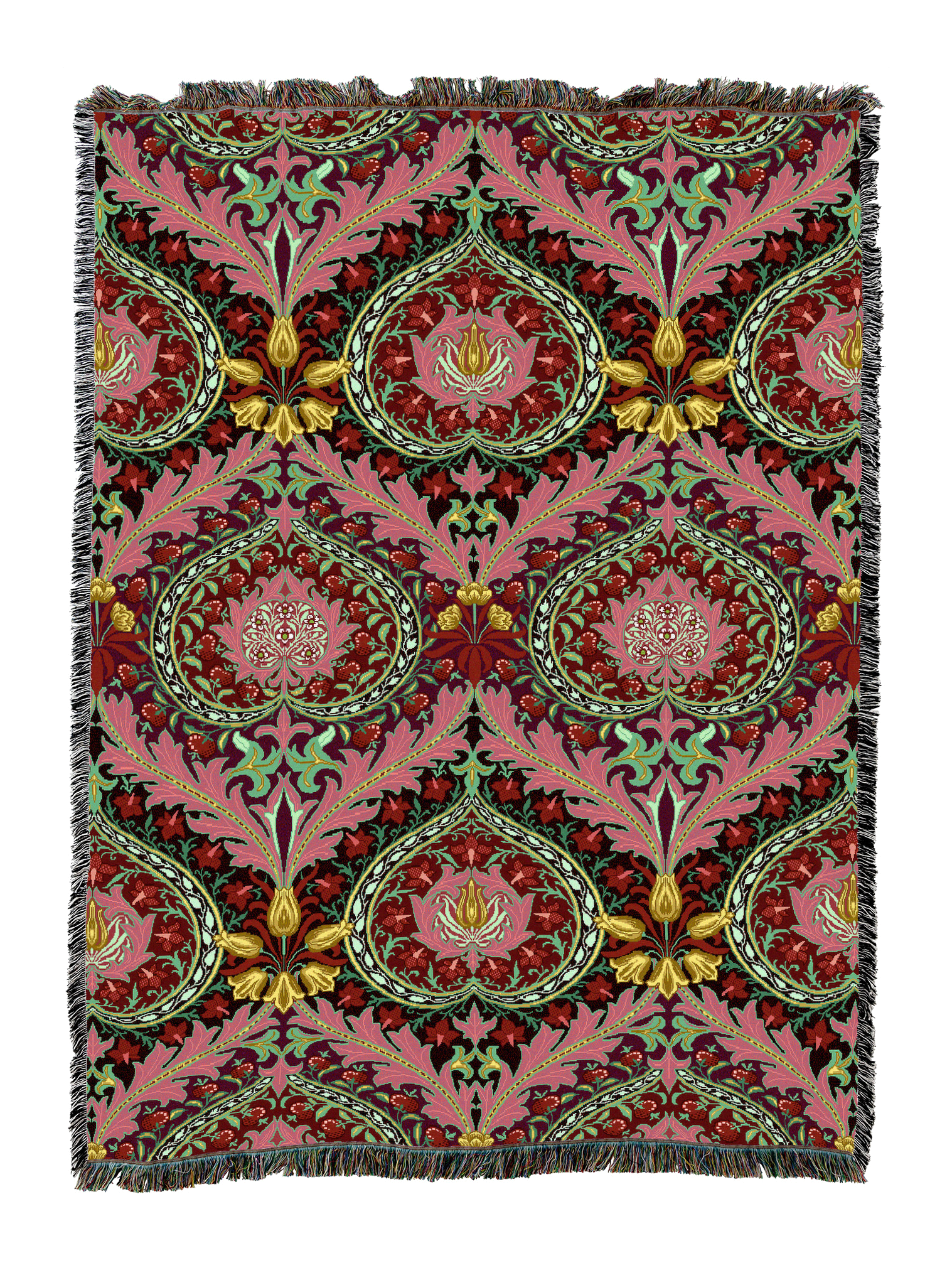 William Morris Eden Strawberry Blanket XL