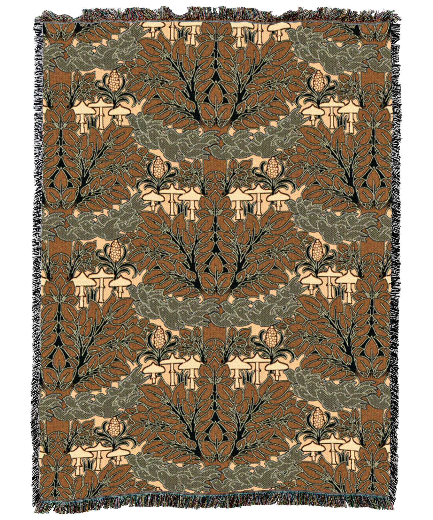 Cfa Voysey Fairyland Rust Blanket