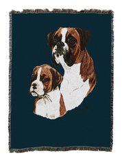Boxer With Puppy Blanket