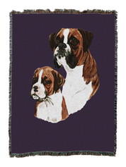 Boxer With Puppy Blanket