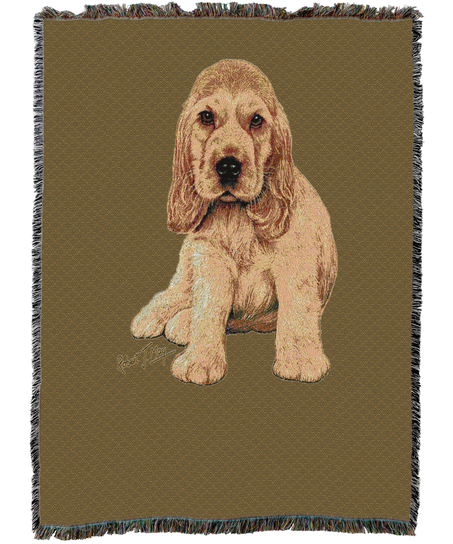 Cocker Spaniel Puppy Blanket Sand