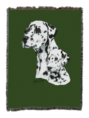 Dalmatian With Puppy Blanket