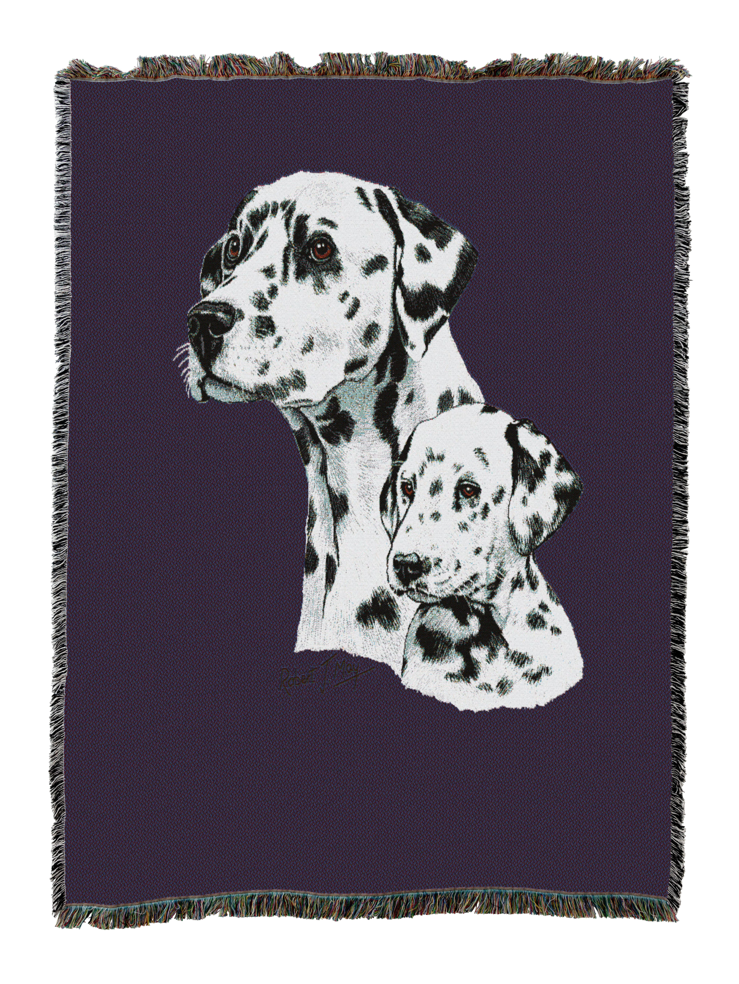 Dalmatian With Puppy Blanket