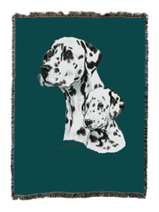 Dalmatian With Puppy Blanket